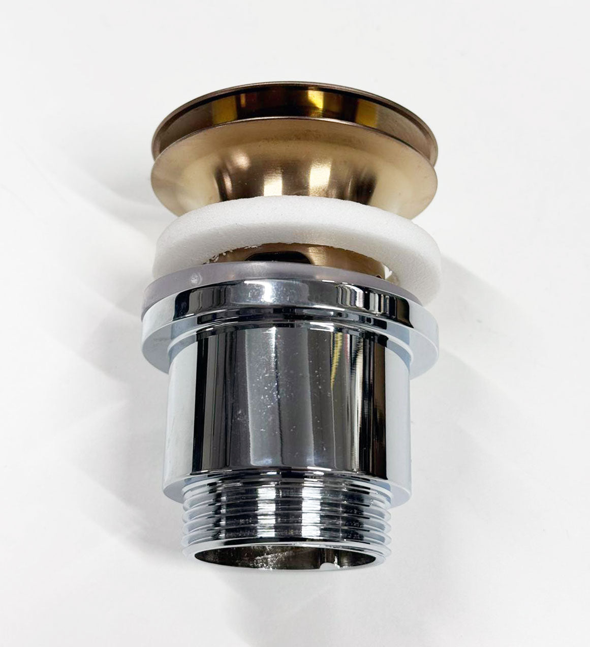 Gessi Tecnici Clickwaste 1 1/4 zonder overloop voor wastafel, geborsteld warm brons PVD