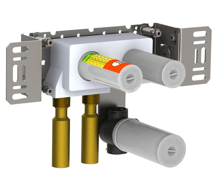 Vola inbouwset elektronische inbouwmengkraan met vlakke sensor voor handvrije bediening, chroom