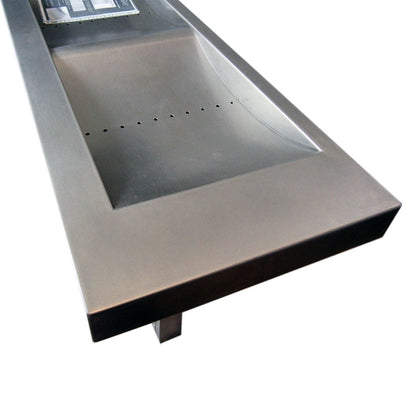 Unieke RVS dubbele design wastafel – vrijstaand op RVS voet