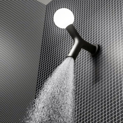 Antonio Lupi Appolo 2 exclusief design hoofddouche met LED verlichting mat zwart