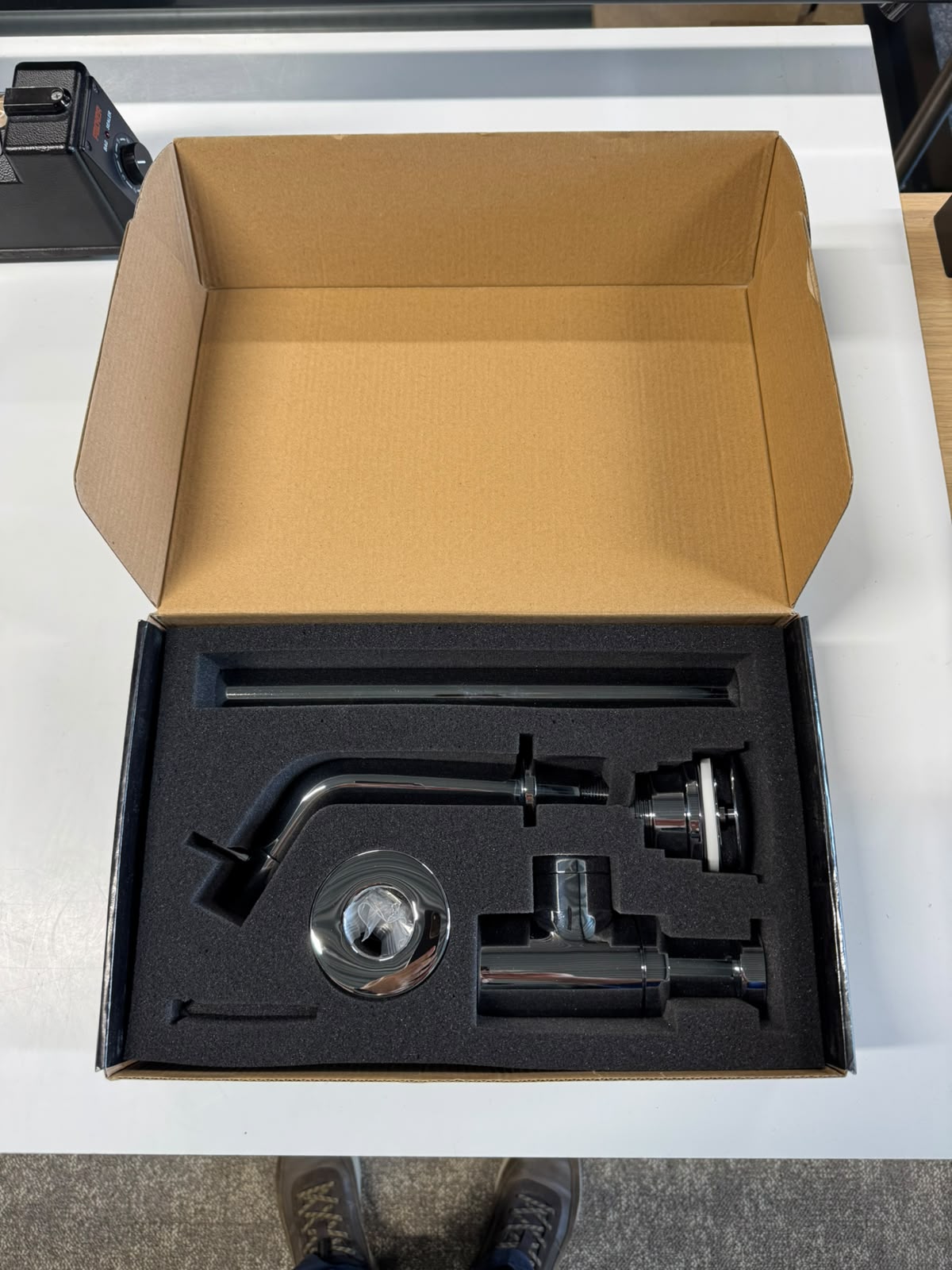 INK fonteinkraan Combi set wandmontage inclusief bekersifon + afvoerplug always open Chroom