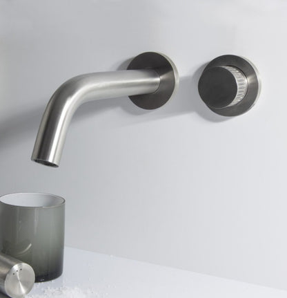 Bongio TIME2020 design wandmengkraan met progressieve cartridge, RVS