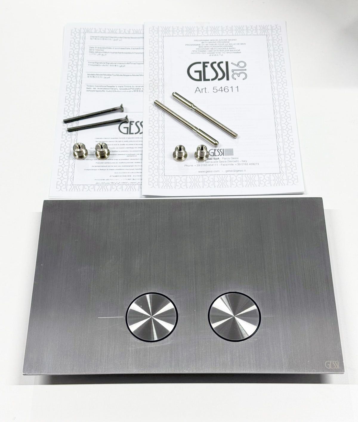 Wandmontage toiletplaat, voor Geberit Sigma 8 en Sigma 12, geborsteld RVS