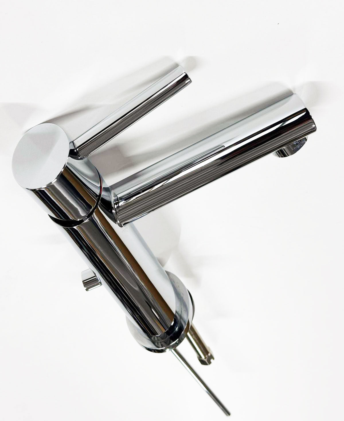 Gessi Ovale ééngreeps wastafelmengkraan, met 1 1/4 waste, 120 mm uitloop, Chroom