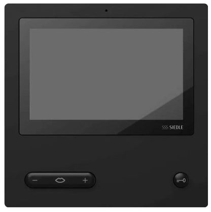 Siedle In-Home-Bus Video-Paneel. binnenstation met touchscreen 17,8 cm, zwart