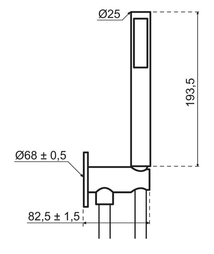 Qisani Flow thermostatische inbouw baddouchekraan 2-weg ovaal Gold / Goud