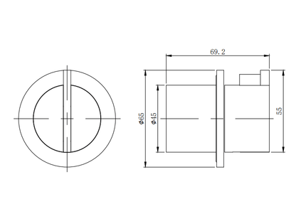 COCOON Piet Boon 01 THERM EXT afbouwdeel thermostatische mengkraan