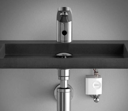 Geberit 185 infrarood elektronische wastafelkraan zonder menging, met generatorvoeding, chroom