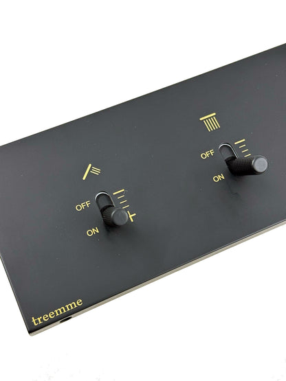 Treemme Watt design inbouw douchekraan thermostatisch met omstel Mat Zwart