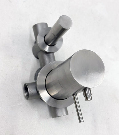 Beldeaux thermostaat inbouw doucheset met glijstang en plafonddouche, RVS316