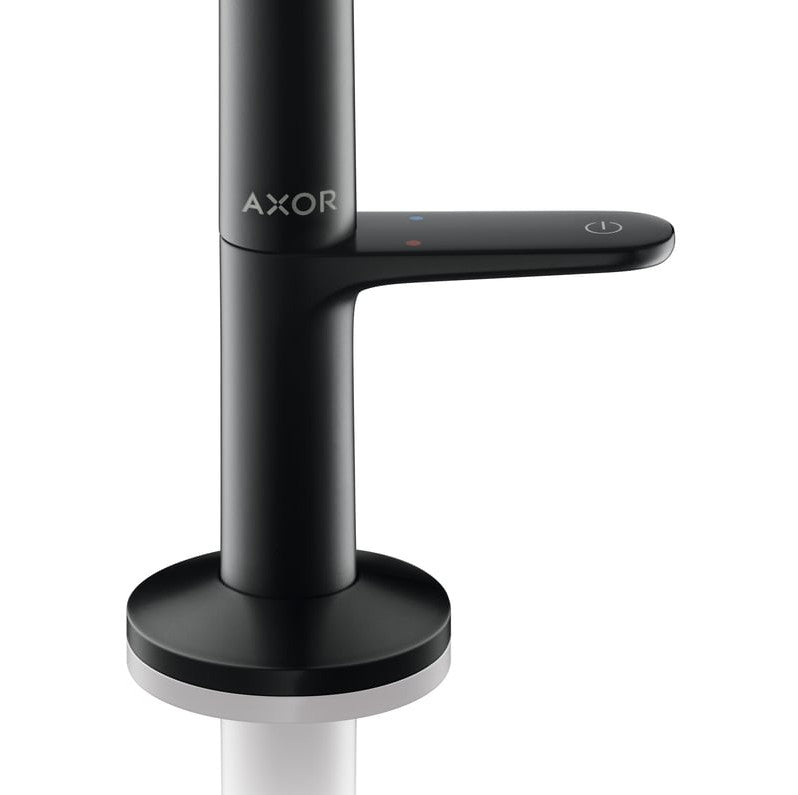 Hansgrohe Axor One wastafelkraan met afvoergarnituur Push-Open, Mat Zwart