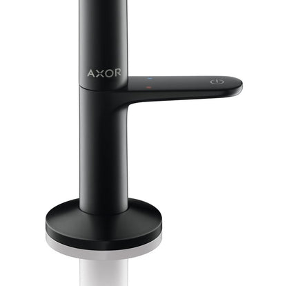 Hansgrohe Axor One wastafelkraan met afvoergarnituur Push-Open, Mat Zwart