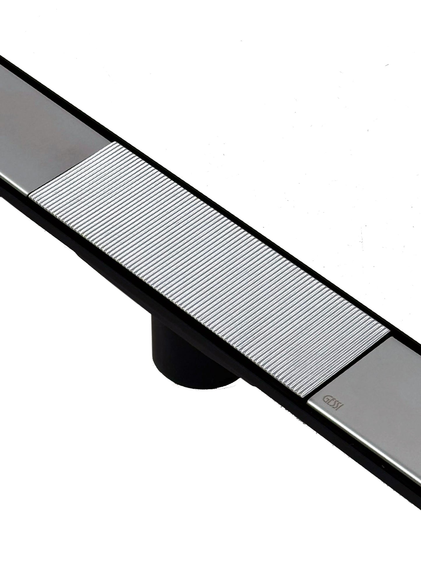 Gessi Shower Drain met afdekplaten 90 x 60 mm, Geborsteld chroom