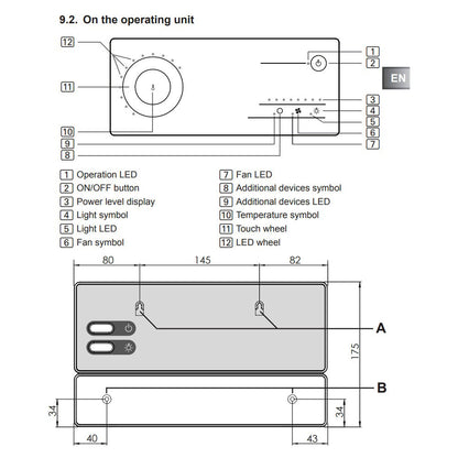 Sentiotec Just-105W-FI bedieningspaneel + Stroomverlengstuk + Ondal relaiskast S2-18 voor de perfecte sauna-ervaring