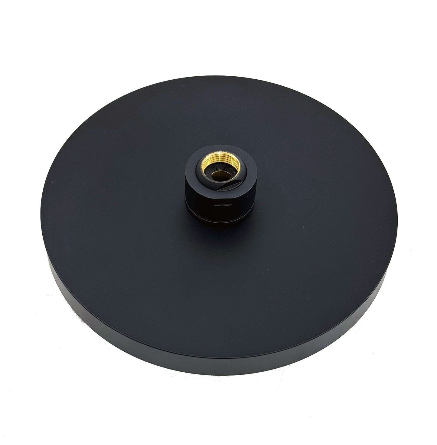 Nobili Plus design hoofdouche 200 mm mat zwart/licht grijs