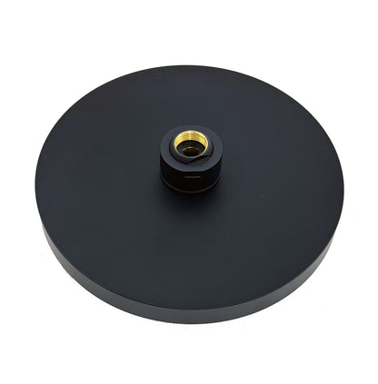 Nobili Plus design hoofdouche 200 mm mat zwart/licht grijs