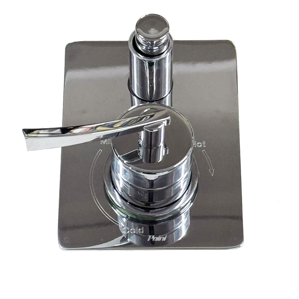 Paini Crux inbouw douche/badkraan met omstel chroom