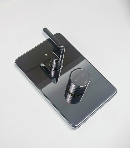 Gessi Incisso L design inbouw douchthermostaat afbouwdelen 2-weg, chroom