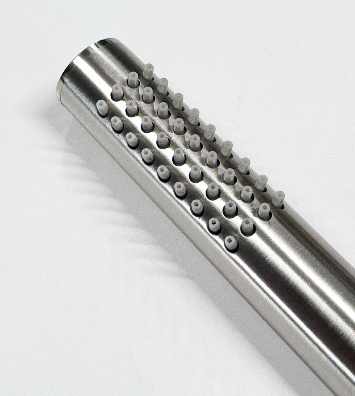 Bongio Round Wellness Duplex handdouche set met doucheslang en wanduitlaat, geborsteld mat nikkel