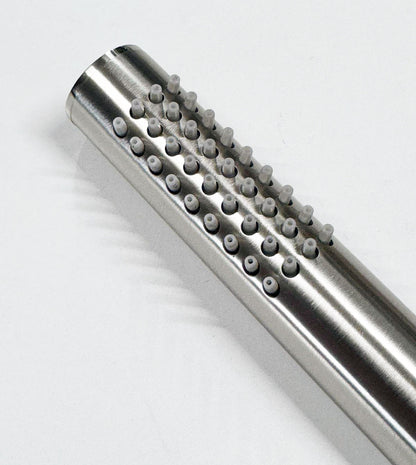 Bongio Round Wellness Duplex handdouche set met doucheslang en wanduitlaat, geborsteld mat nikkel