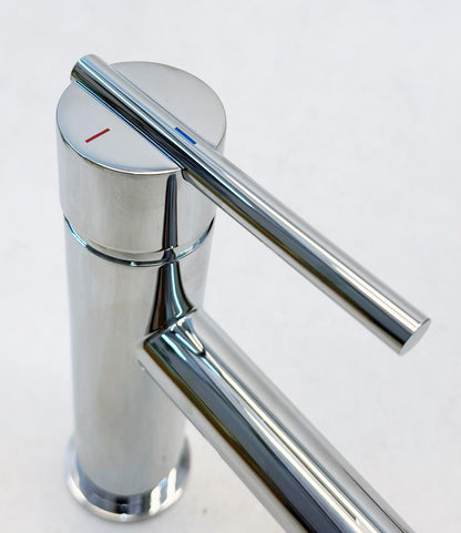 Huber Tratto wastafelmengkraan met waste bediening chroom