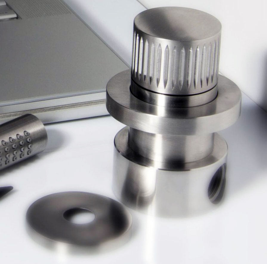 Bongio TIME2020 design wandmengkraan met progressieve cartridge, RVS