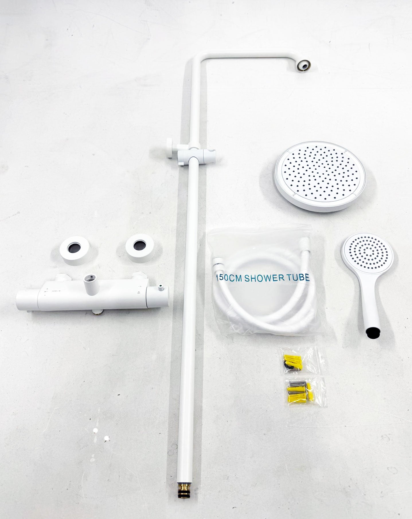 Nobili Tago opbouw doucheset met thermostaat cool touche, Mat Wit