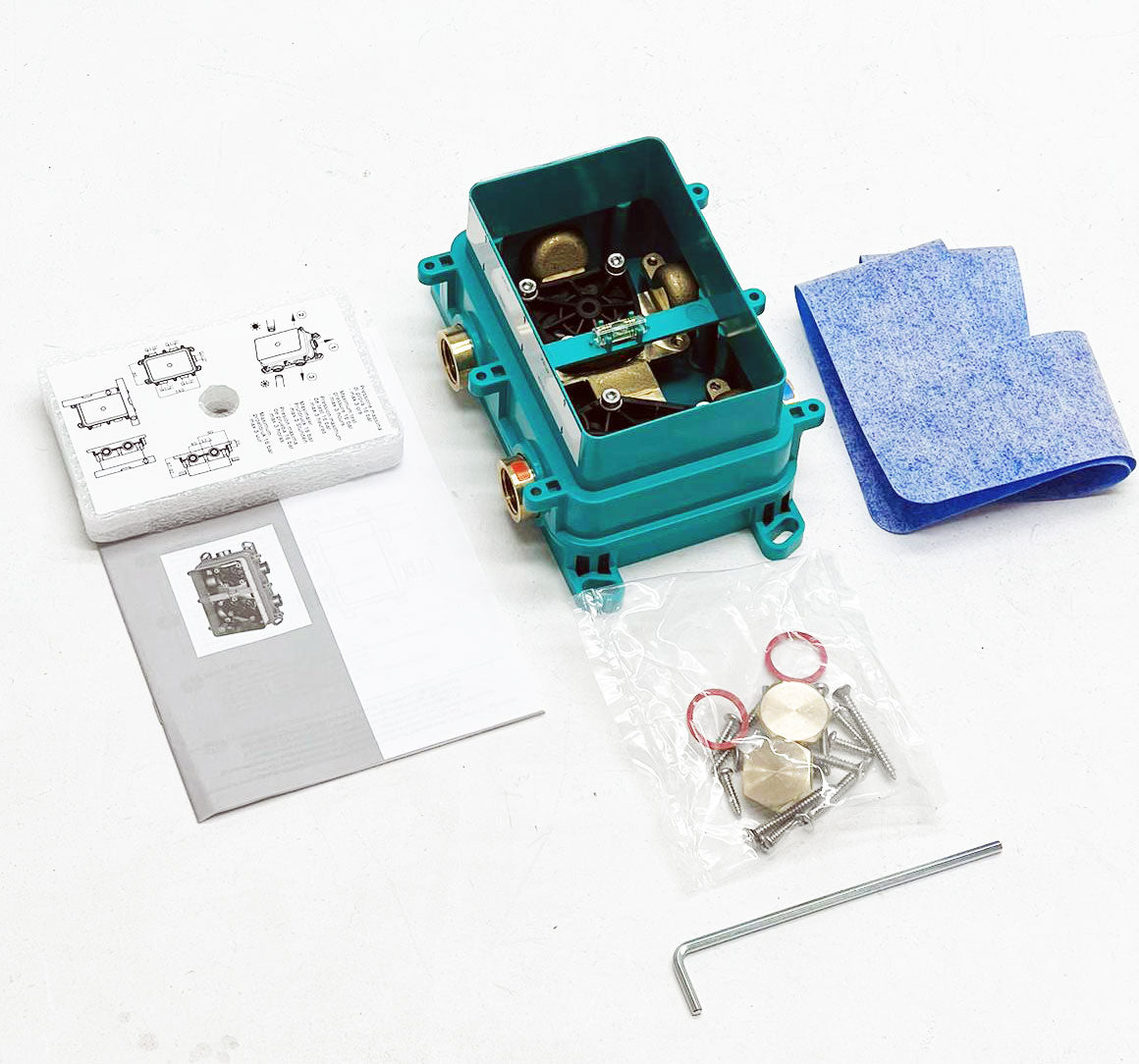 Xenz Deuro Douche Inbouwset met Thermostaat incl.Tec-Box – Grafiet