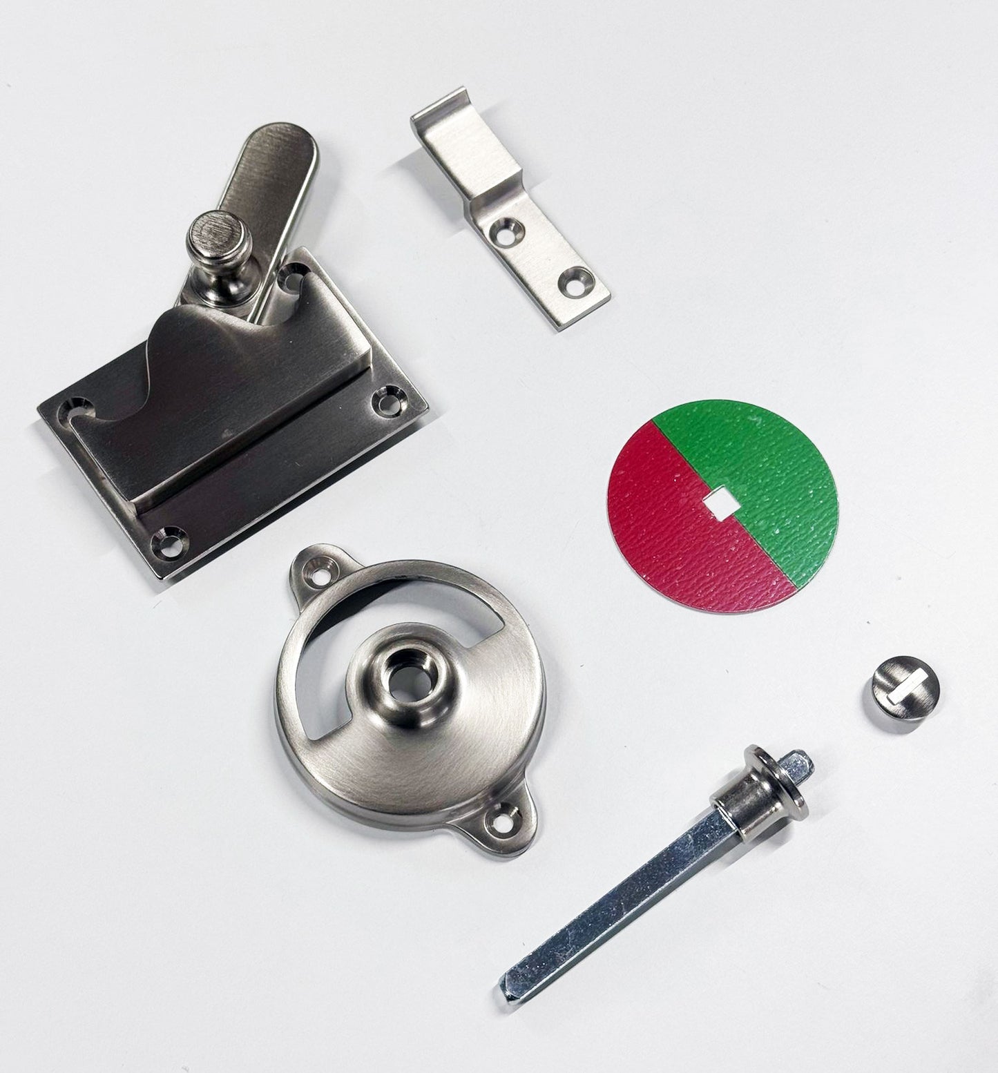 Retro WC sluiting overslag binnendraaiend deur mat nikkel