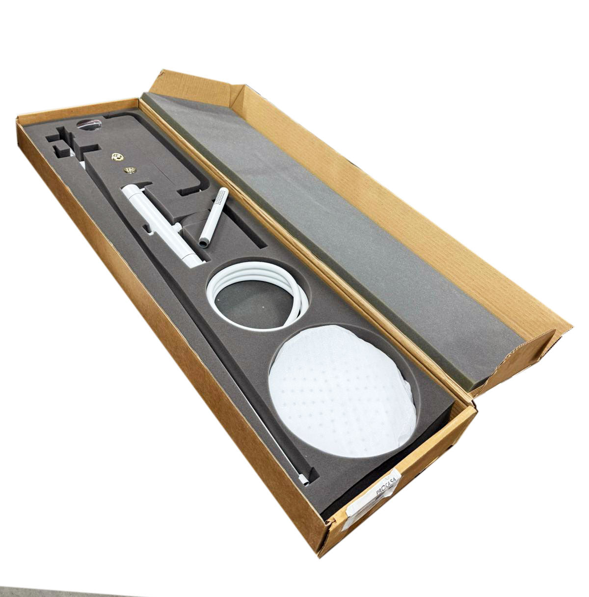 Procasa / Waterevolution Flow Douchecombinatie met Thermostaat en Regendouche 250 mm – Mat Wit