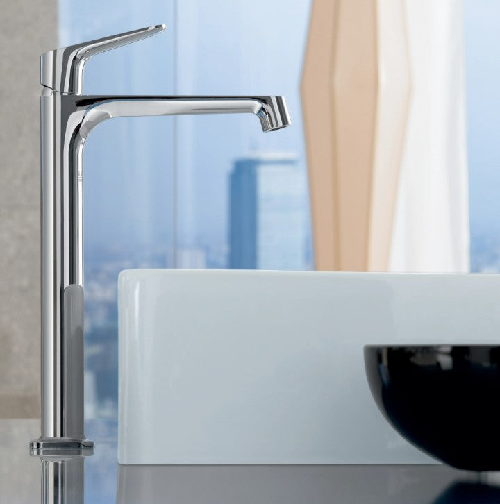 Hansgrohe Axor Citterio M verhoogd wastafelkraan voor waskom zonder waste Chroom