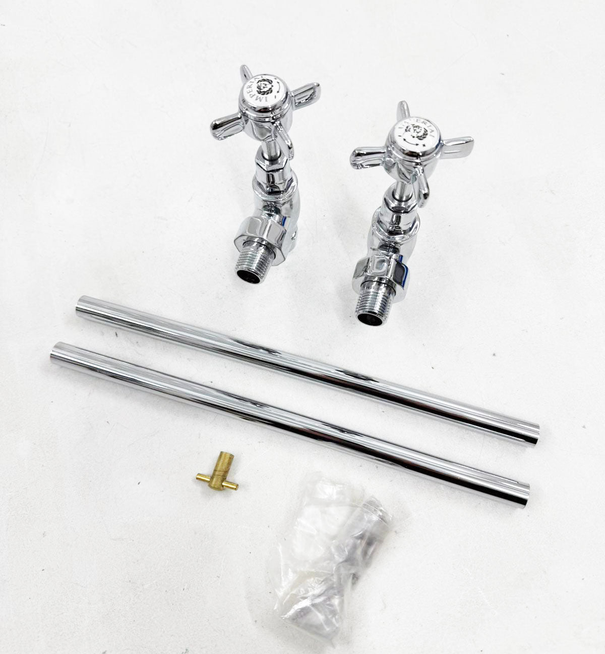 Imperial Malmo 8-balk traditionele radiator – 960 x 665 – chroom/wit – centrale verwarming