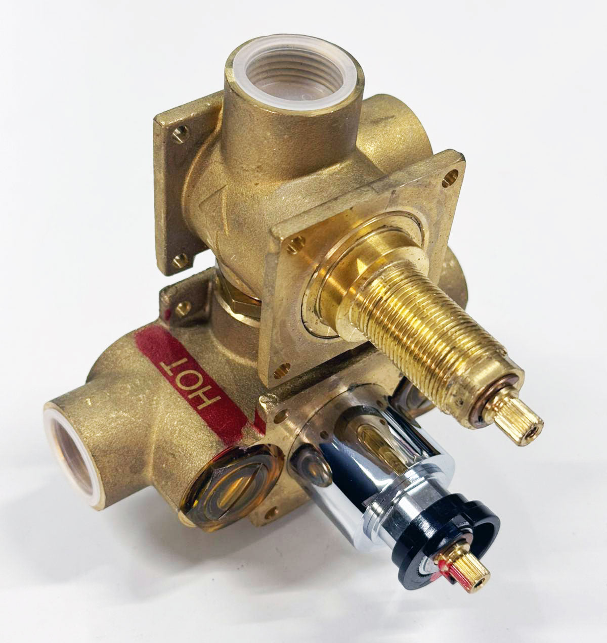 Hotbath Douchethermostaat Inbouwdeel met 2-weg Omstel – Geschikt voor Laddy Afbouwdelen – Chroom