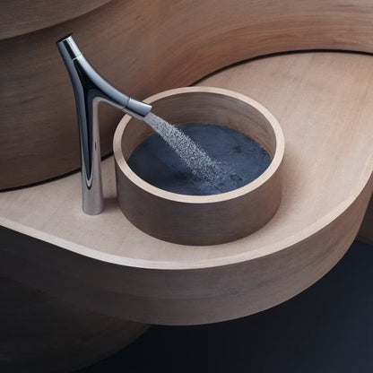 Hansgrohe AXOR Starck Organic 2-greeps-wastafelkraan 240 met verhoogd kraanhuis met EcoSmart, chroom