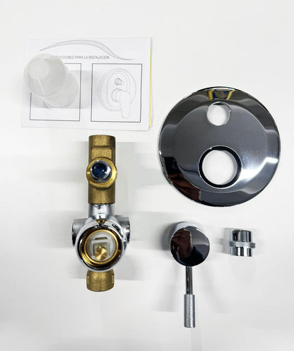 Paini Fluxio inbouw douche/badkraan met omstel chroom