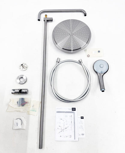 GROHE Euphoria xxl Regendoucheset Opbouw - hoofddouche 31cm - handdouche rond - Supersteel (zonder thermostaatkraan)
