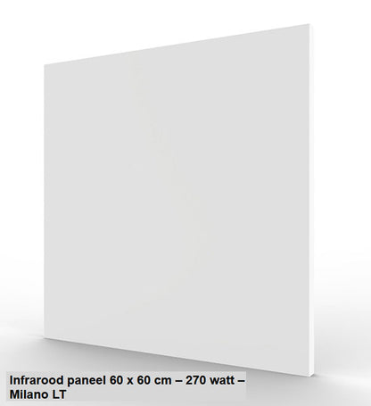 DCU Milano HT infrarood plafond paneel 60 x 60 cm 270 watt wit