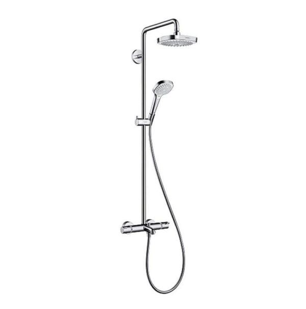 Hansgrohe Croma Select S thermostatische badkraan Showerpipe 180 chroom